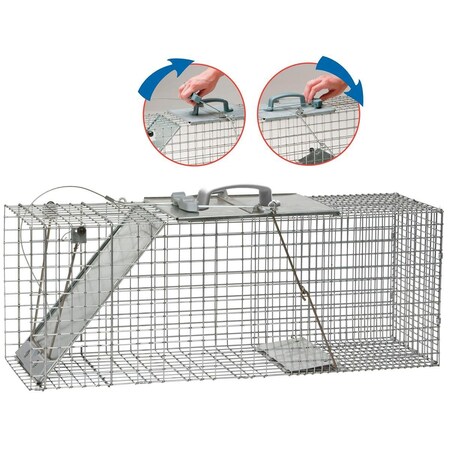 Woodstream Easy-Set Animal Live Trap, 32"L x 10"W x 12"H 1085
